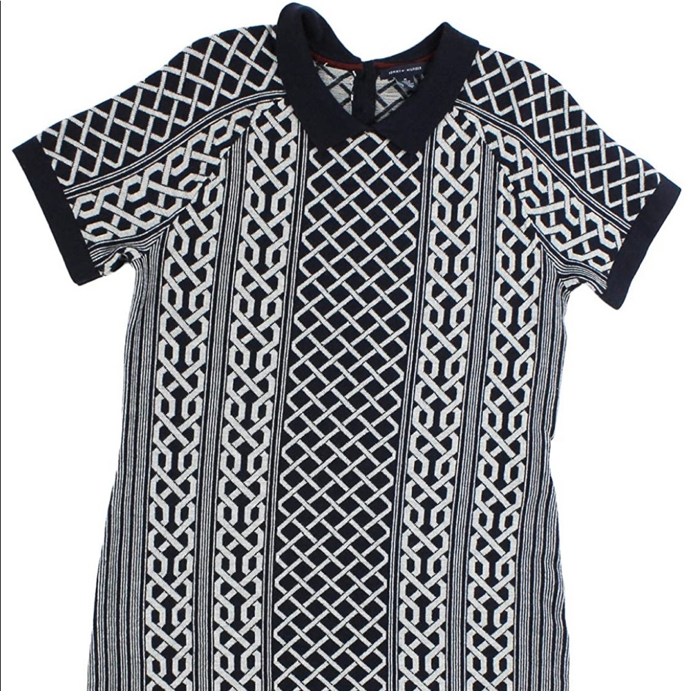 Tommy Hilfiger Chainlink Patterned Dress